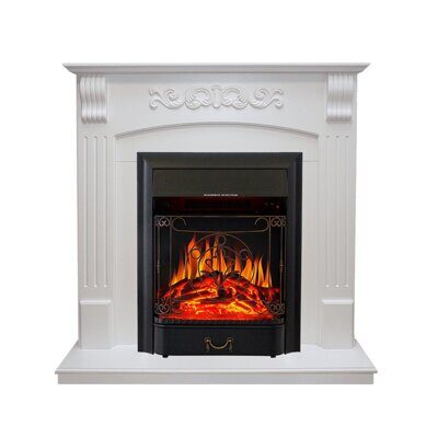 Электрический камин Royal Flame Sorrento угл. (белый дуб) с очагом Majestic FX Black
