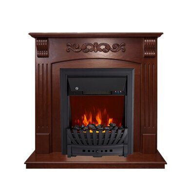 Электрический камин Royal Flame Sorrento угл. (орех) с очагом Aspen Black