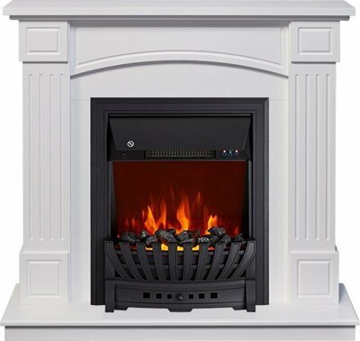 Электрический камин Royal Flame Boston (белый) с очагом Aspen Black