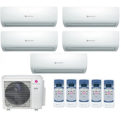 Инверторная мультисплит-система Dantex 5xRK-M09C2N / RK-5M42HM2E-W (25м+25м+25м+25м+25м)